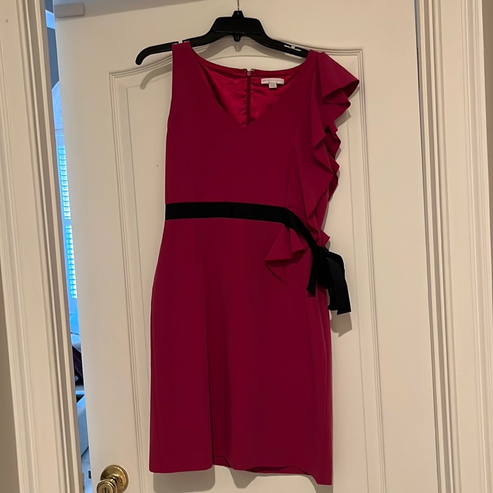 Pink NY&co. dress with black sash